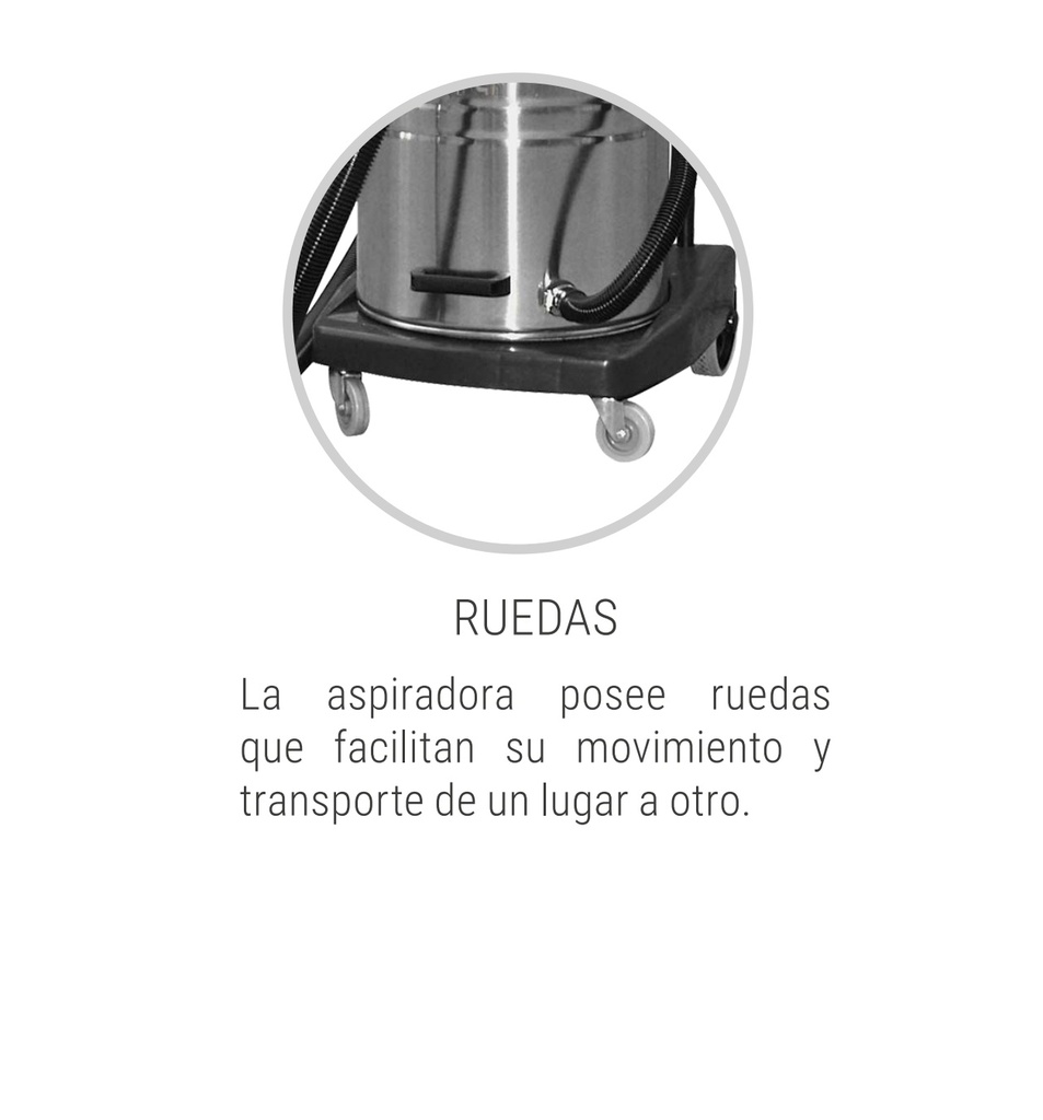 Aspiradora Polvo y Agua 580 70L 1200W Luster