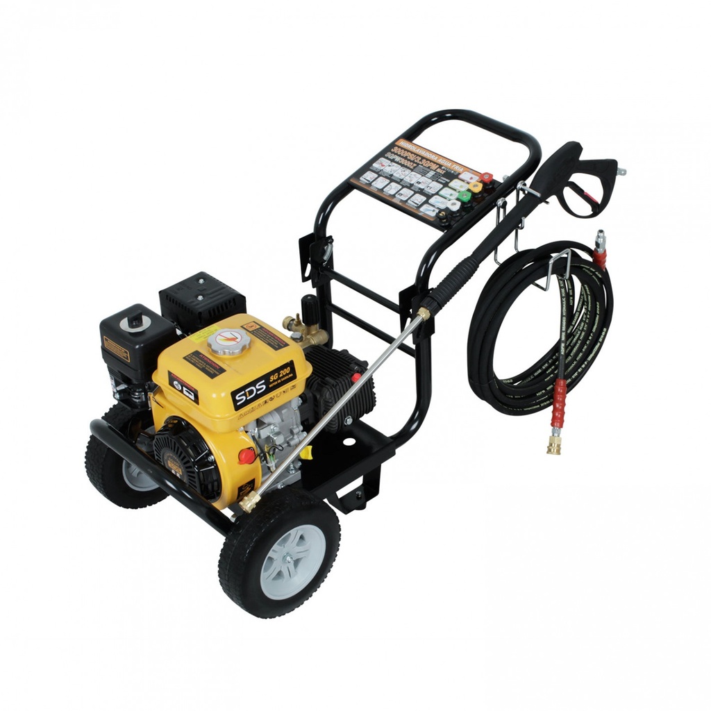 Hidrolavadora Autonoma 206 Bar 12 lts/min. Motor Gasolina 6,5hp Partida Manual Marca SDS Power