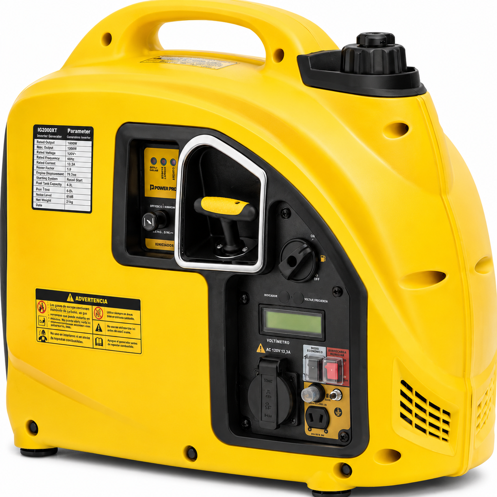 Generador eléctrico a gasolina 2kVA inverter Power Pro de respaldo IG2000XT