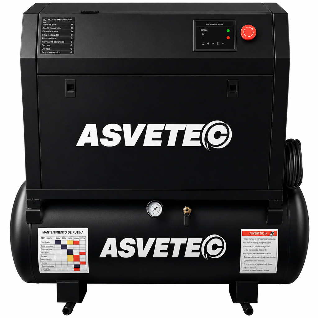 Compresor de Tornillo  MJS-3DS 3HP 50Lts 220V Asvetec